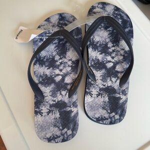 Abound Nordstrom NWT Men’s Navy Blue Tie-Dye Flip Flops